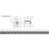 Moto-ventilateur DD10/8 - 550W- 3 vitesses -230v
