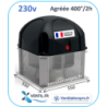 Tourelle d'extraction 2700m3/h-T36- 230v -Saftair pour VMC/ ventilation pour hotte de cuisine