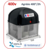 Tourelle d'extraction 5200 m3/h- T45-TRI - 400°/2h 400V pour VMC