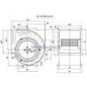 Moteur escargot DD 10/8- 3 vitesses- 600w 230v- ventilateur pour vmc et hotte de cuisine professionnelle / restaurant