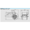 Moteur ventilateur DDM7/7-2100 m3/h- 300W- 230V Nicotra -VMC et hotte professionnelle -REF E6G3304