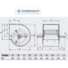 dimensions Ventilateur seul DA 7/7 NT Chaysol Vim 374481