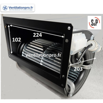 Moto-ventilateur CBM/2-146/180- 380w -1090 m3/h -230v S&P réf 330120