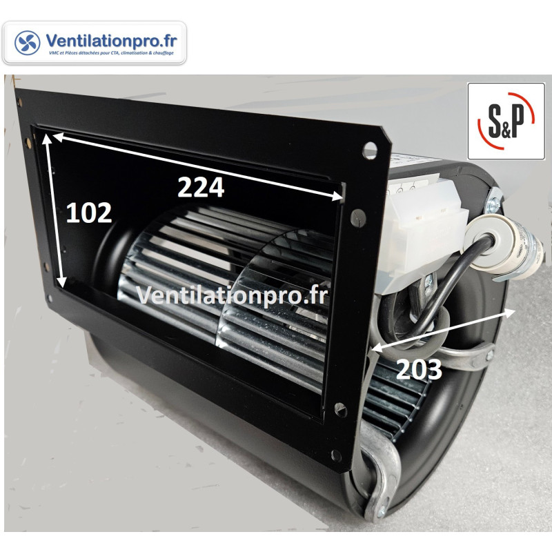 Moto-ventilateur CBM/2-146/180- 380w -1090 m3/h -230v S&P réf 330120