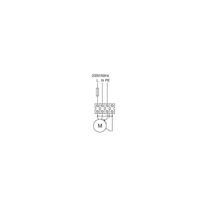schéma de raccordement électrique CBM/2-146/180- 380w -1090 m3/h -230v S&P réf 330120