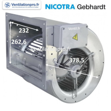 Moto-ventilateur DDM 9/7- 420w -4P- 1 vitesse - 230v - référence Nicotra: E6G3405