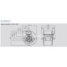 Moteur DDM 9/7- 420w -4P- 1 vitesse - 230v - référence Nicotra: E6G3504