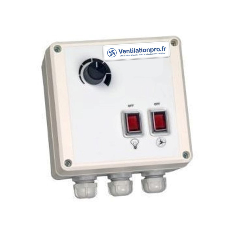 Variateur de tension 5a REM + bouton lumière - 230v- délai: 8 à 10 jours
