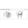 dimensions Moteur ventilateur DDMP 9/7 - M6A0 DA5 -230v - marque NICOTRA