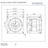 dimensions du ventilateur COPRA PA-C25-EC56-C0000 - NICOTRA- Système de ventilateur centrifuge à plénum