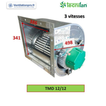Moto-ventilateur TMD 12/12- 750W - 230v - 3 vitesses- Tecnifan