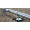 Lot de 20 Pieds support terrasse pour conduit de ventilation (à utiliser avec un collier au diamètre du conduit-non fourni)