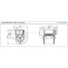 dimensions Moto-ventilateur DDMP 7/7 - M6A0 DA5 -230v - marque NICOTRA REGAL en stock