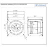 dimensions Moto-turbine COPRA PA-C35-GG56-C0000 - NICOTRA- Système de ventilateur centrifuge à plénum