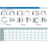 dimensions du Caisson de ventilation C4 1500m3/h SIM EC 7 - 400°-1/2h -Diam 200- 230v pour logement collectif marque CAIROX