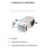 Caisson de ventilation C4 600m3/h SIM EC 7 - 400°-1/2h -Diam 200- 230v pour logement collectif marque CAIROX version P