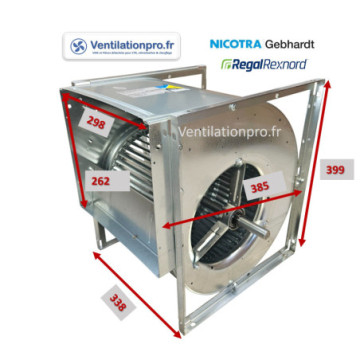 Ventilateur seul AT 9/9 SC s20 SP Nicotra - arbre 20mm ref 6038E2