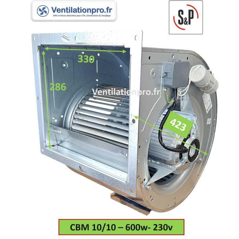 Moto-ventilateur CBM-10/10 RE VR- 600W - 4p- 1v- 230v - S&P