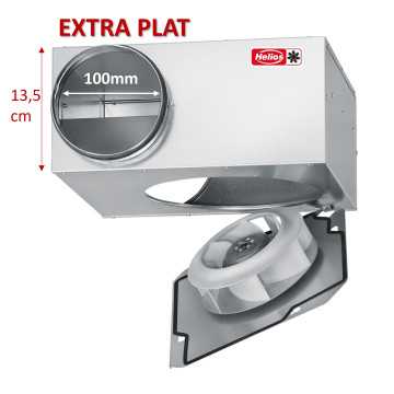 Caisson de ventilation - VMC 220/ 320 m3/h 230 V - diam 100 - Extra plat Slimvent SVR 100 HELIOS