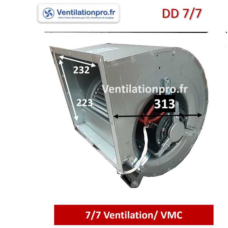 Moteur escargot DD 7/7-1500m3/h-150w 230v- ventilateur pour extraction de hotte de cuisine professionnelle / restaurant