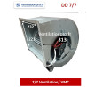Moteur escargot DD 7/7-1500m3/h-150w 230v- ventilateur pour extraction de hotte de cuisine professionnelle / restaurant