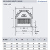 Tourelle d'extraction TEDH taille 400 -230v F400 6P - Marque S&P VIM- Désenfumage & Cuisine