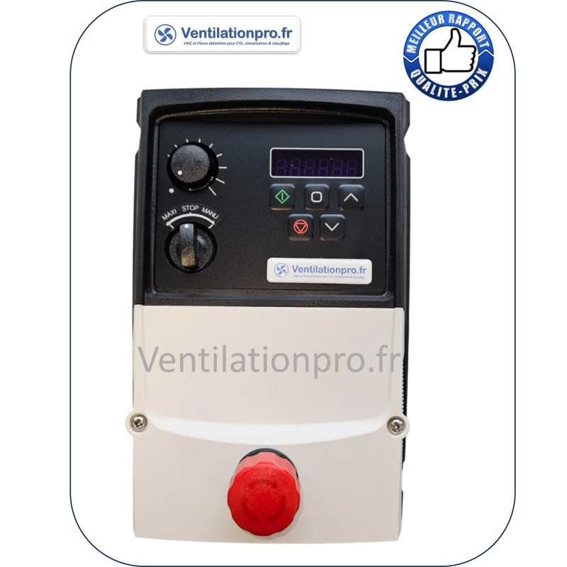 Variateur de fréquence MONO-MONO 0.75kw ip66 avec coup de poing désenfumage SPECIAL CUISINE PRO