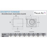dimensions du Caisson de VMC 600m3/h Sirius 600 C4 230v marque France Air - Collectif et tertiaire