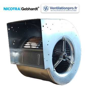 Ventilateur seul AT 10/8 s20 Nicotra - arbre 20mm avec clavette ref 600312