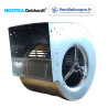 Ventilateur seul AT 10/8 s20 Nicotra - arbre 20mm avec clavette ref 600312