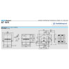 dimensions du Ventilateur seul AT 10/8 s20 Nicotra - arbre 20mm avec clavette ref 600312