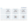réglage Bouche d'Extraction et de Soufflage Carrée Plastique noir – Design Aurea (VMC & Tertiaire) diam 125mm