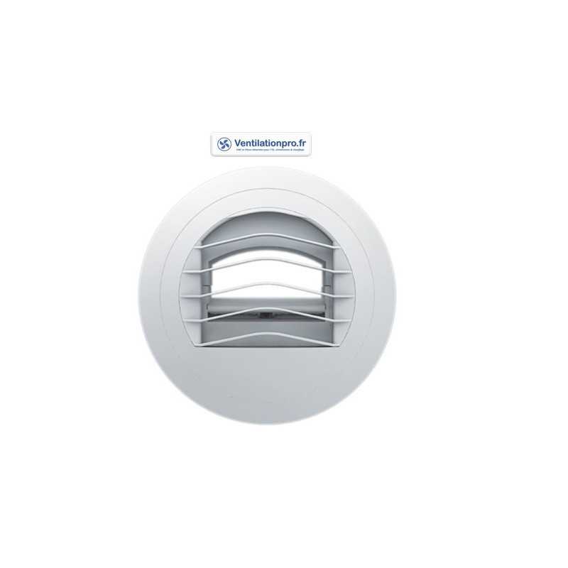 Bouche autoréglable ALIZE mono débit blanche pour VMC