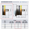 dimensions du clapet terminal coupe feu SC 120