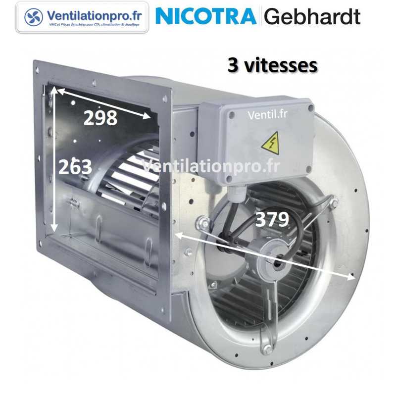 Moteur ventilateur DDM 9/9 E6G3306 1F 6P 3V 230v Nicotra