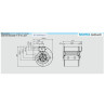 dimensions Moteur ventilateur DDM 9/9 E6G3306 1F 6P 3V 230v Nicotra