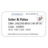 Moto-ventilateur CBM-240/240 BR3V 245W S&P