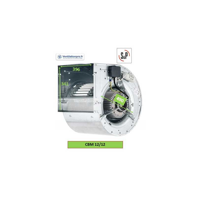 Moto-ventilateur CBM-12/12 736 W 6PC VR 230V S&P