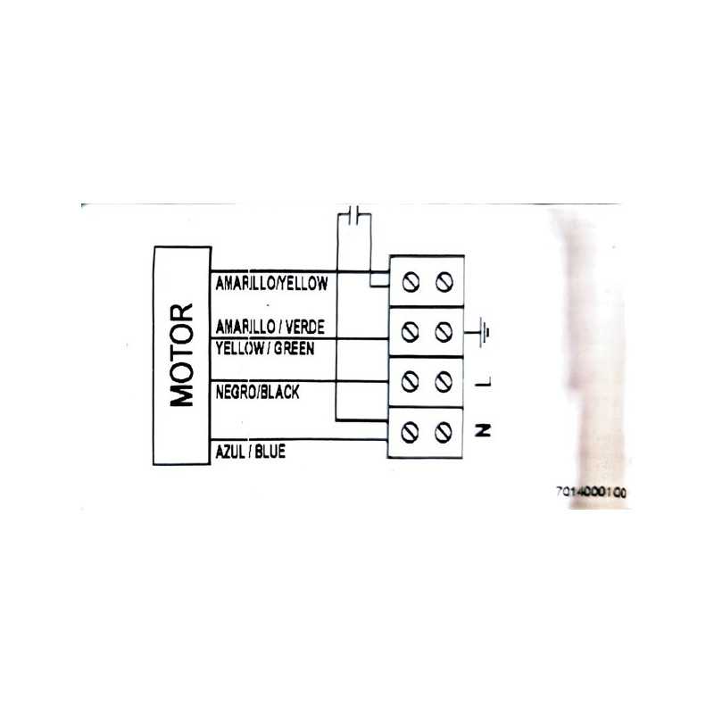 schéma de raccordement électrique du Moto-ventilateur CBM-12/12 736 W 6PC VR 230V S&P