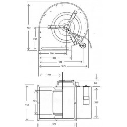 dimensions moteur ventilateur dd12/12