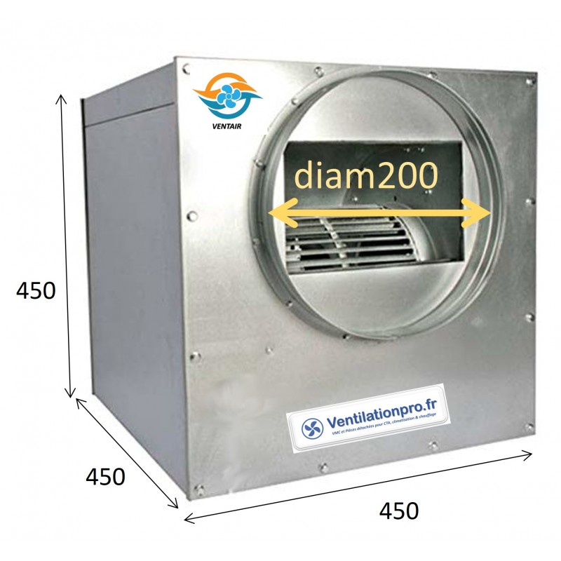 Caisson de ventilation - VMC 1200 m3/h DD7/7 230v VENTILATIONPRO