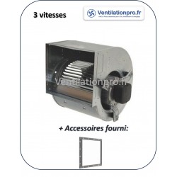 Moto-ventilateur DD 7/7 -CBM 7/7 147w -4P- 3 vitesses - 230v