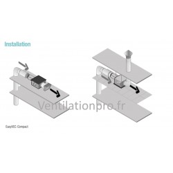 Caisson de ventilation 4000m3/h ALDES EASYVEC 4000 standard 1V  230v - ref 11034031