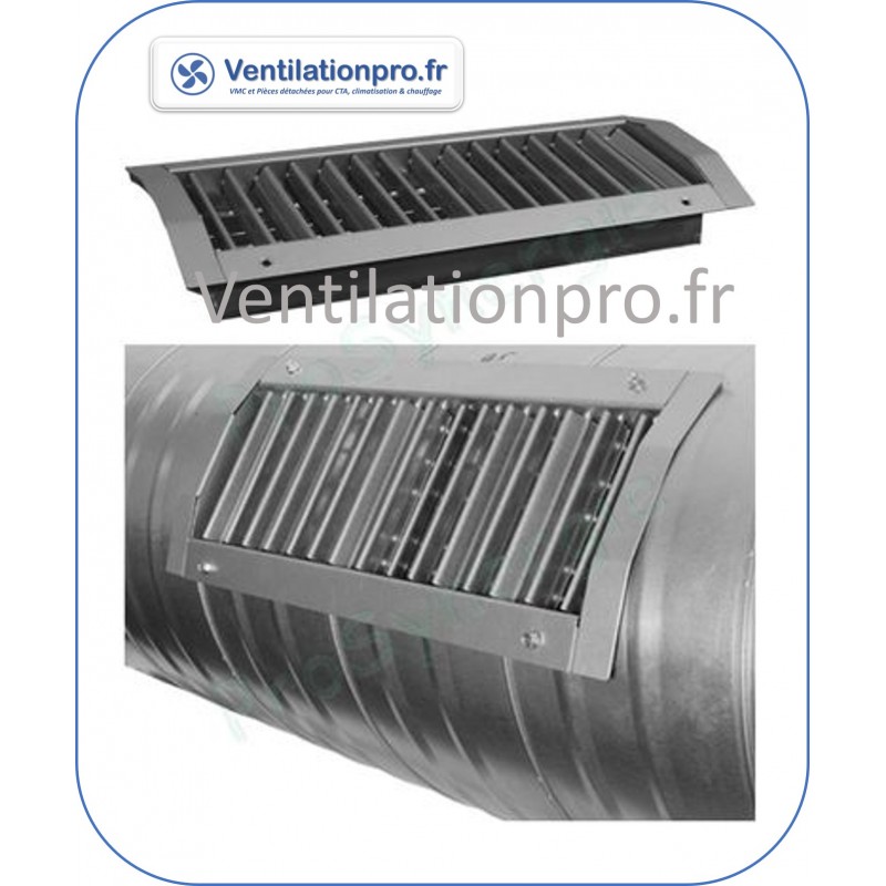 Grille de ventilation pour conduit circulaire