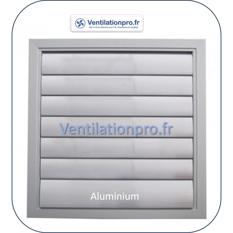 Volet de sortie façade en aluminium (volet de surpression à lames)