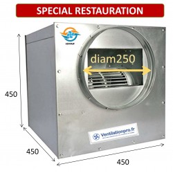 Caisson de ventilation - 1500 m3/h DD7/7 230v -spécial restauration/ hotte de cuisine professionnelle