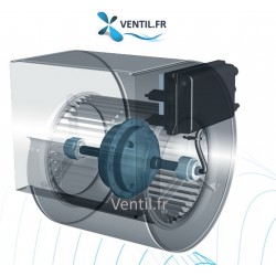 moteur double ouïes type DDM nicotra Gebardt avec turbine centrale