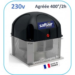 Tourelle d'extraction 4200m3/h-T40-230v -Saftair pour ventilation et extraction de hotte de cuisine pro