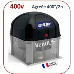 Tourelle d'extraction 2000m3/h-T32- 400v -Saftair pour VMC/ ventilation, désenfumage et extraction de hotte de cuisine pro