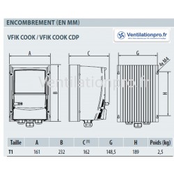 Variateur de fréquence TRI VFIK COOK 1.5kw ip66 SPECIAL CUISINE PRO / Restaurant- marque VIM